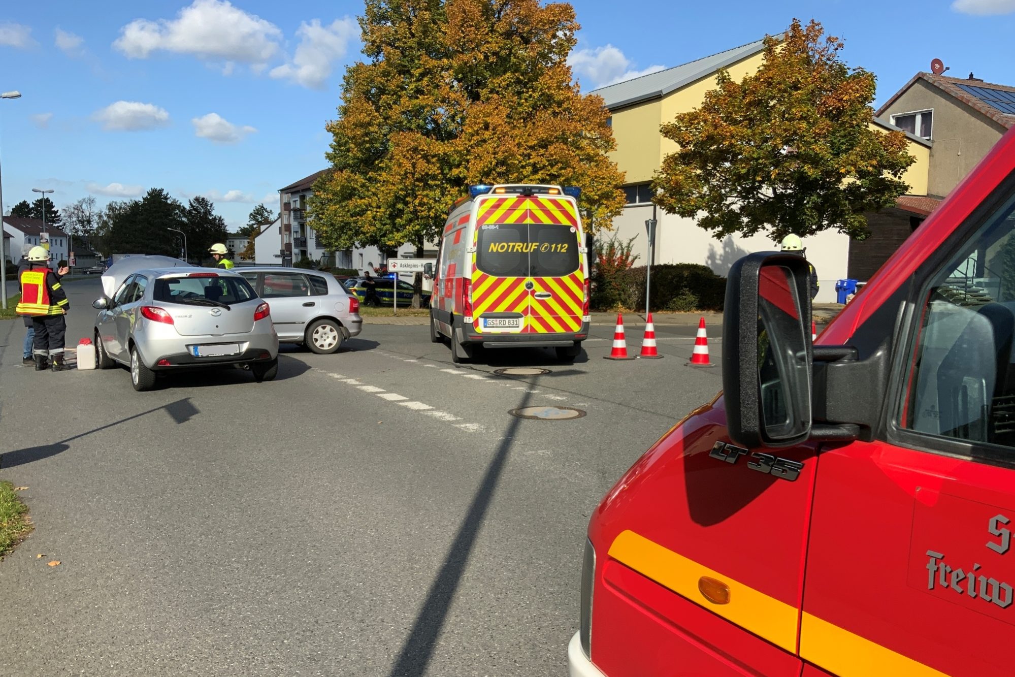 06.10.2022 Verkehrsunfall In Jürgenohl - Freiwillige Feuerwehr Goslar